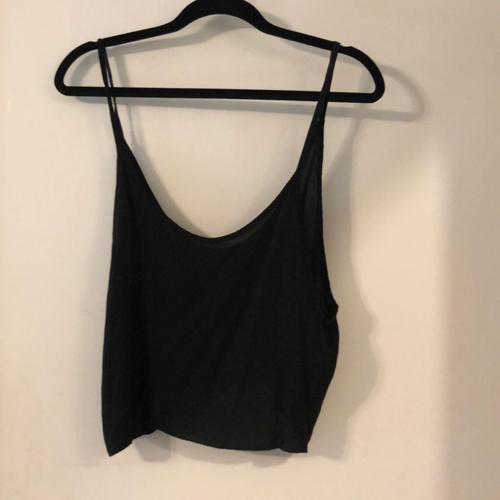 Black crop top- Brandy
